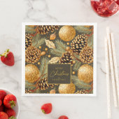 Earth Tones Christmas Pattern#29 ID1009 Serviette (Beispiel)