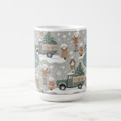 Earth Tones Christmas Pattern#2 ID1009 Kaffeetasse (Mittel)
