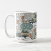 Earth Tones Christmas Pattern#2 ID1009 Kaffeetasse (Links)