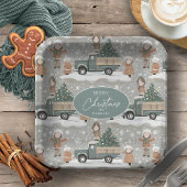 Earth Tones Christmas Pattern#2 ID1009 Pappteller