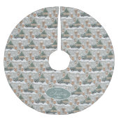 Earth Tones Christmas Pattern#2 ID1009 Polyester Weihnachtsbaumdecke (Vorderseite)