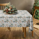 Earth Tones Christmas Pattern#2 ID1009 Tischdecke<br><div class="desc">Wenn Sie sich fragen, welche Farbkombinationen Sie für Ihre Weihnachtsdekoration und Geschenkartikel in diesem Jahr auswählen sollten, habe ich Sammlungen von aufeinander abgestimmten Mustern erstellt, um das Leben ein wenig leichter zu machen. Dieses skurrile Tischmuster eines Vintagen Lastwagens und schneefahrender Kinder zeigt sich hier in einer warmen Farbpalette in Erdtönen....</div>