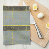 Earth Tones Christmas Pattern#35b ID1009 Geschirrtuch (Viertel Falte)