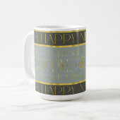 Earth Tones Christmas Pattern#35b ID1009 Kaffeetasse (Vorderseite Links)