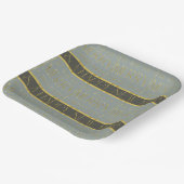 Earth Tones Christmas Pattern#35b ID1009 Pappteller (Gewinkelt)