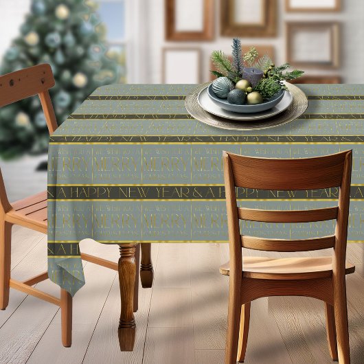 Earth Tones Christmas Pattern#35b ID1009 Tischdecke