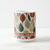Earth Tones Christmas Pattern#5 ID1009 Kaffeetasse (Mittel)