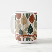 Earth Tones Christmas Pattern#5 ID1009 Kaffeetasse (Vorderseite Links)