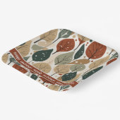 Earth Tones Christmas Pattern#5 ID1009 Pappteller (Gewinkelt)