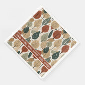 Earth Tones Christmas Pattern#5 ID1009 Serviette (Ecke)