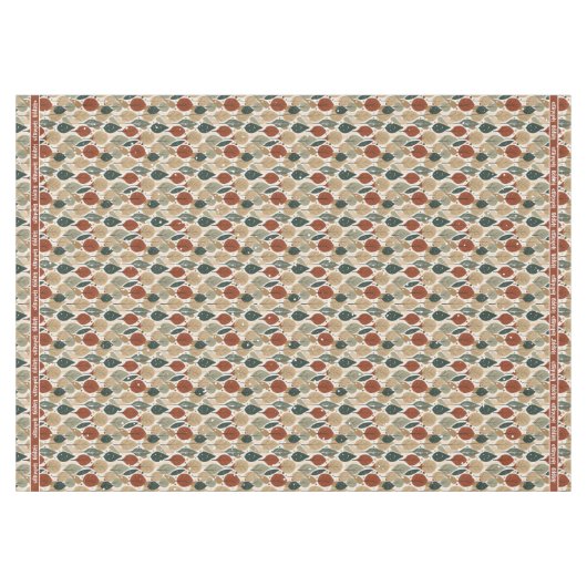 Earth Tones Christmas Pattern#5 ID1009 Tischdecke (Vorderseite (Horizontal))