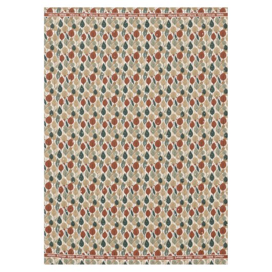 Earth Tones Christmas Pattern#5 ID1009 Tischdecke (Vorderseite)