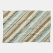 Earth Tones Gold Christmas Pattern#28 ID1009 Geschirrtuch (Horizontal)