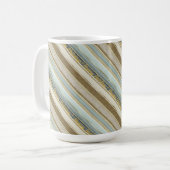 Earth Tones Gold Christmas Pattern#28 ID1009 Kaffeetasse (Vorderseite Links)