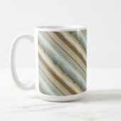 Earth Tones Gold Christmas Pattern#28 ID1009 Kaffeetasse (Links)