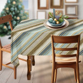 Earth Tones Gold Christmas Pattern#28 ID1009 Tischdecke