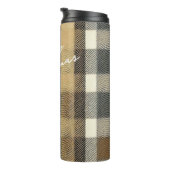 Earth Tones Gold Weihnachtsmuster#7 ID1009 Thermosbecher (Nach rechts gedreht)