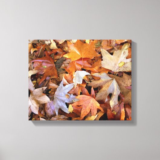 Earth Tones Herbstlaubs Leinwand Mauer Kunst (Vorderseite)