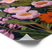 Earth Tones Mountain Wildblume Malerei 16x20" Poster (Ecke)