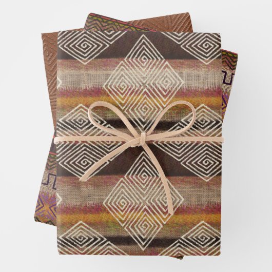 Earth Tones Mud Cloud Inspiriert Geschenkpapier Set (Beispiel)