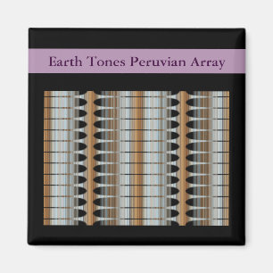 Earth Tones Peruvian Array Magnet 2x2 Quadratmeter