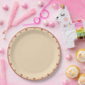 Earth Tones Sand Terra Cotta Polka Dots  Pappteller (Party)