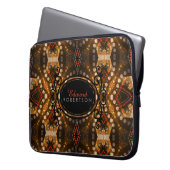eARTh Tribal Batik Individuelle Name Laptop-Sieb Laptopschutzhülle (Vorderseite Links)