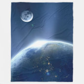 EARTH und MOON Fleecedecke (Vorderseite)