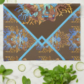 Earth und Sky Mandala Geschirrtuch (Gefaltet)