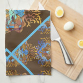 Earth und Sky Mandala Geschirrtuch (Viertel Falte)