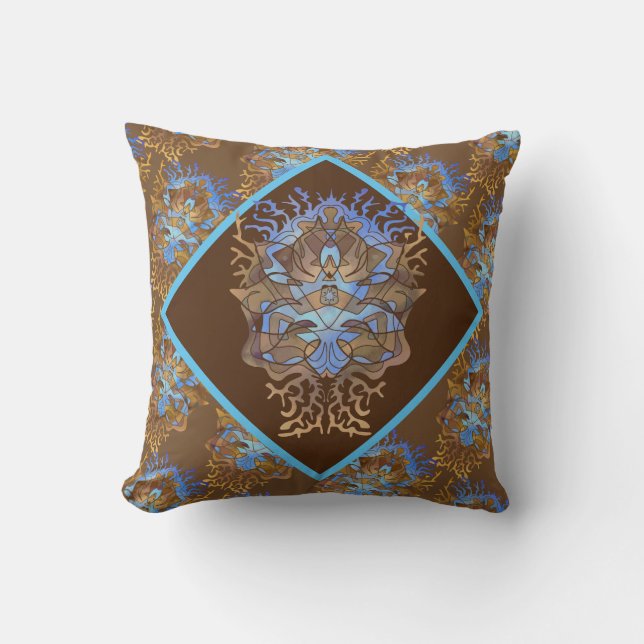 Earth und Sky Mandala Kissen (Vorderseite)