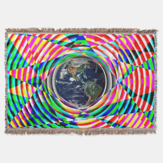 Earth Vibes von Kenneth Yoncich Decke