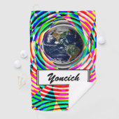 Earth Vibes von Kenneth Yoncich Golfhandtuch (Insitu)