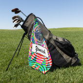Earth Vibes von Kenneth Yoncich Golfhandtuch (Gras)
