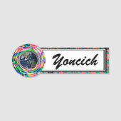 Earth Vibes von Kenneth Yoncich Namensschild (Vorderseite)