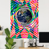 Earth Vibes von Kenneth Yoncich Poster (Heimbüro)