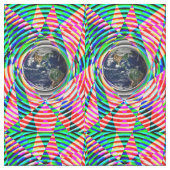 Earth Vibes von Kenneth Yoncich Stoff (Nahaufnahme)