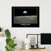 Earth View Apollo 11 Poster (Heimbüro)
