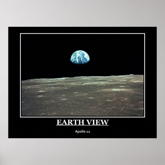 Earth View Apollo 11 Poster (Vorne)