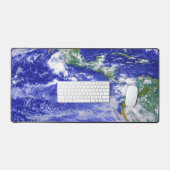 Earth View Continents Oceans Space Theme Schreibtischunterlage (Tastatur & Maus)