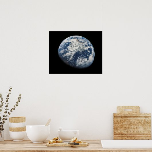 Earth viewed from Apollo 8 Poster (Küche)