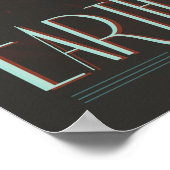 Earth Vintag Space Travel Poster (Ecke)