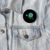 Earth Volleyll Earth Day Environmental Awareness S Button (Beispiel)