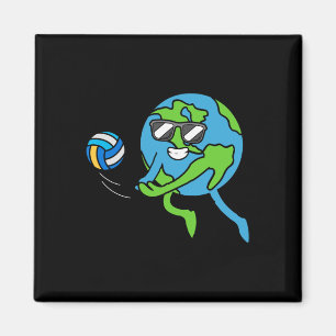 Earth Volleyll Earth Day Environmental Awareness S Magnet