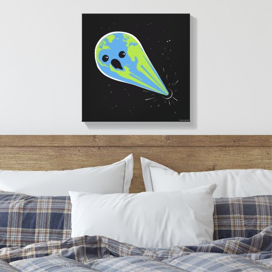 Earth Vs. Black Hole Leinwanddruck (Insitu (Schlafzimmer))