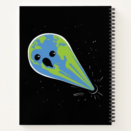 Earth Vs. Black Hole Notizblock (Rückseite)