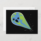 Earth Vs. Black Hole Postkarte (Vorne/Hinten)