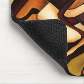 Earth Weave Fine Abstrakt Digital Mousepad (Ecke)