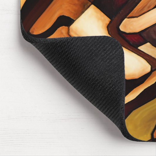 Earth Weave Fine Abstrakt Digital Mousepad (Ecke)