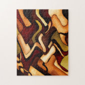 Earth Weave Fine Abstrakt Digital Puzzle (Vertikal)